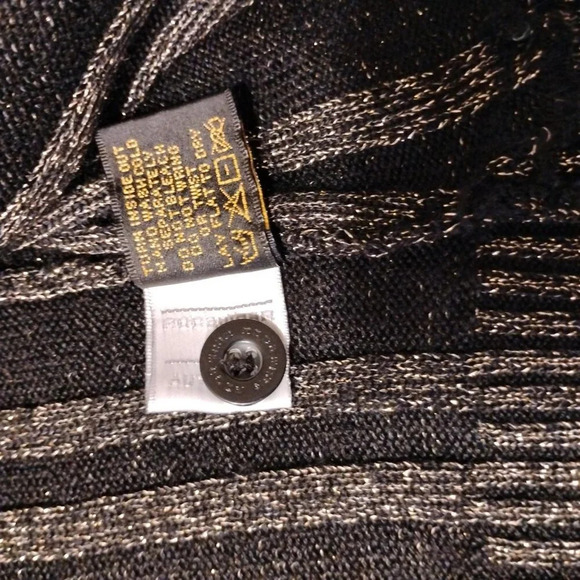 Rocawear Vintage Black and Gold Shimmer Cardican, Small - Picture 7 of 12